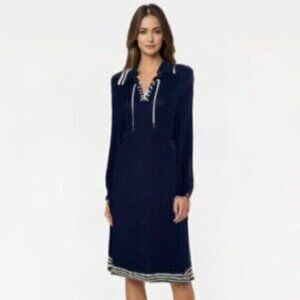 Ralph Lauren Blue & White Sweater Dress